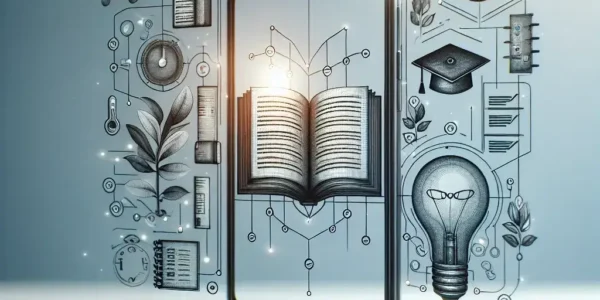 "Ilustrasi aplikasi catatan belajar terbaik untuk meningkatkan produktivitas dan hasil belajar, menampilkan fitur-fitur utama aplikasi dengan antarmuka pengguna yang intuitif."