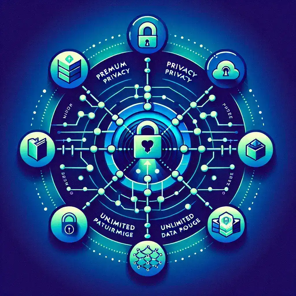 "Proton VPN review showcasing premium privacy features and unlimited free plan options, highlighting secure internet connectivity and user-friendly interface."