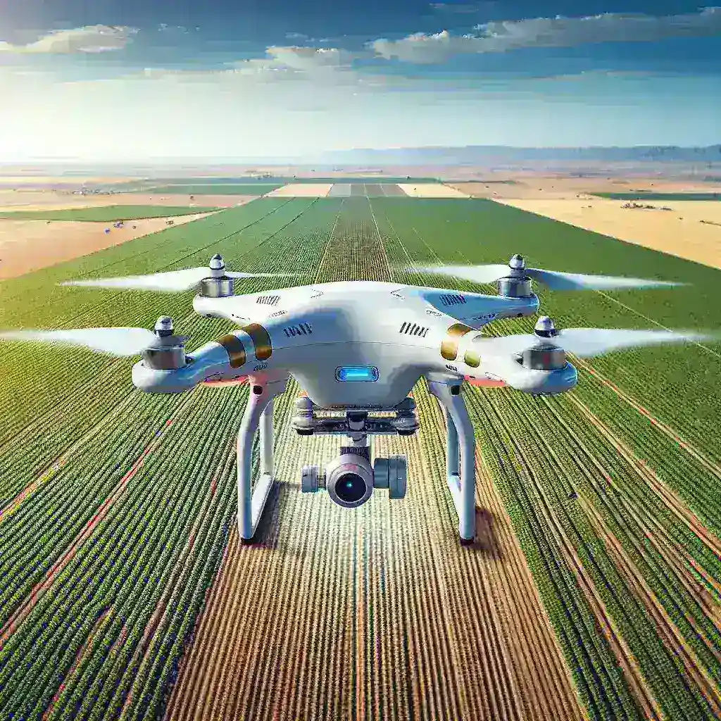 "Drone digunakan untuk pemetaan dan pemantauan lahan pertanian, menunjukkan teknologi terbaru dalam meningkatkan efisiensi dan produktivitas pertanian."