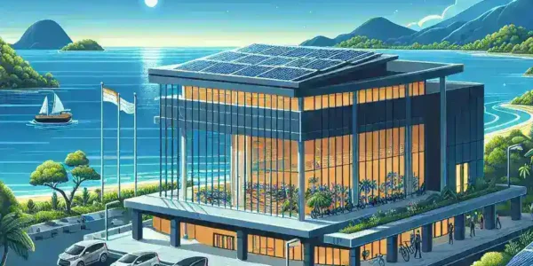 "Laboratorium Pusat Riset Kendaraan Listrik yang baru diresmikan di Sulawesi, Indonesia, menampilkan teknologi canggih dan aktivitas penelitian dalam pengembangan kendaraan listrik."