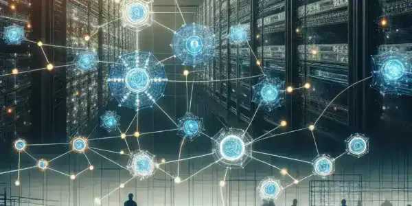 "Ilustrasi platform pengelolaan API internal untuk perusahaan besar, menunjukkan strategi optimalisasi dan implementasi terbaik yang mendukung efisiensi dan integrasi sistem."