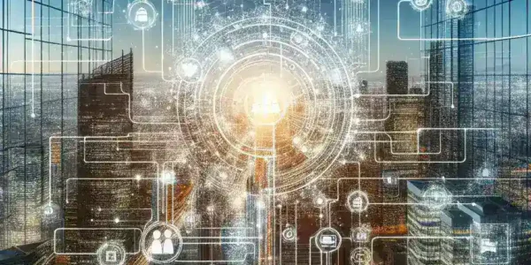 Alt text: "Gambaran platform pengelolaan API internal yang efisien untuk perusahaan besar, menunjukkan integrasi sistem enterprise yang optimal dan solusi strategis di era digital."