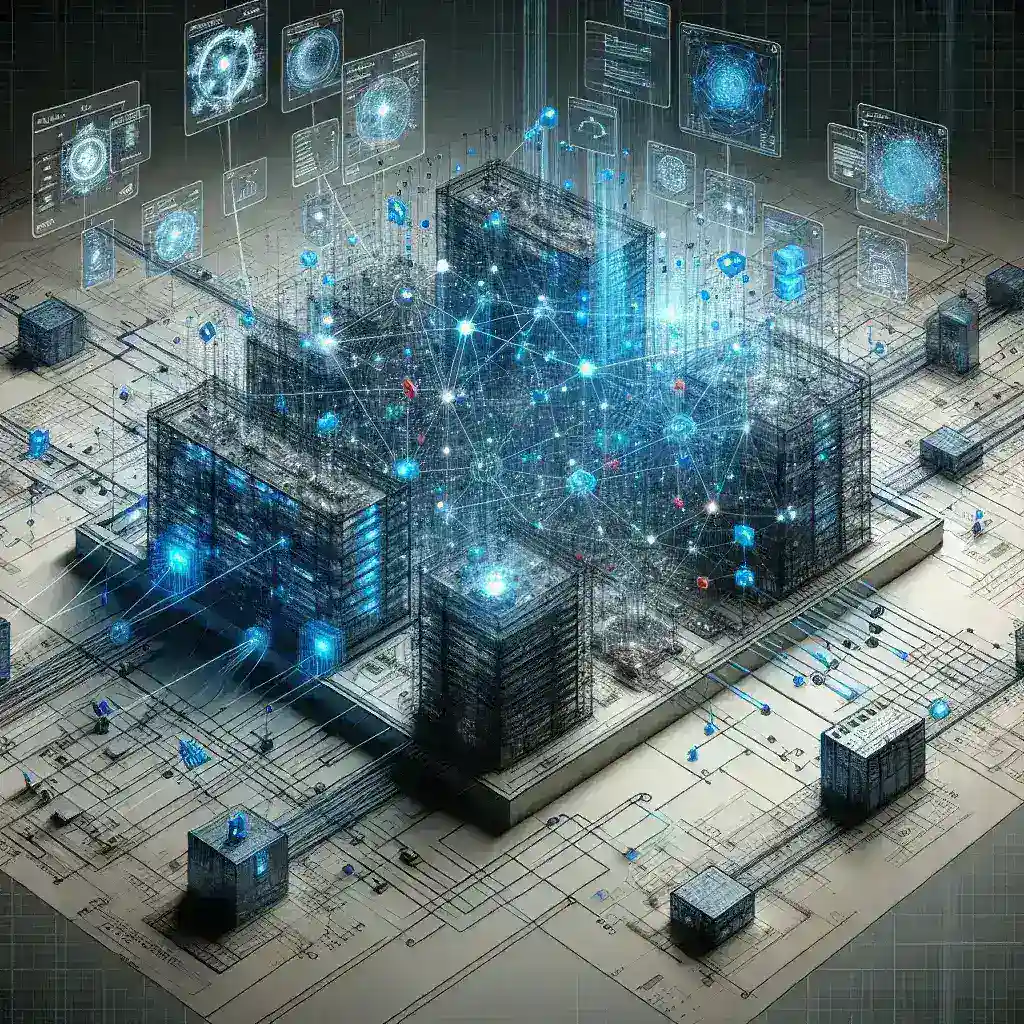 "Ilustrasi diagram tracing permintaan end-to-end dalam arsitektur modern, menunjukkan alur data dan integrasi sistem secara komprehensif."