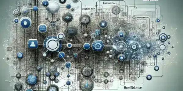 "Ilustrasi yang menunjukkan arsitektur sistem berbasis microservices dengan diagram pengujian ketahanan dan implementasi solusi komprehensif, sesuai dengan tema artikel 'Solusi Komprehensif untuk Pengujian Ketahanan Sistem Berbasis Microservices'."