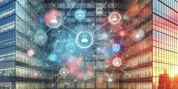 "Ilustrasi platform pengelolaan API internal untuk perusahaan besar, menunjukkan pandangan dashboard yang intuitif dan fitur-fitur strategis untuk mendukung transformasi digital."