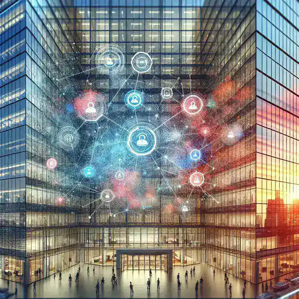 "Ilustrasi platform pengelolaan API internal untuk perusahaan besar, menunjukkan pandangan dashboard yang intuitif dan fitur-fitur strategis untuk mendukung transformasi digital."